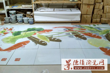 景德镇厂家定制景观瓷板画不褪色高温陶瓷瓷板画