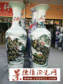 青花瓷锦绣山河大花瓶1.6米大花瓶多少钱