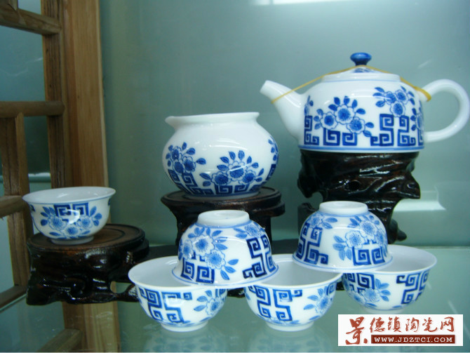 陶瓷茶具套装定制景德镇手绘茶具厂家