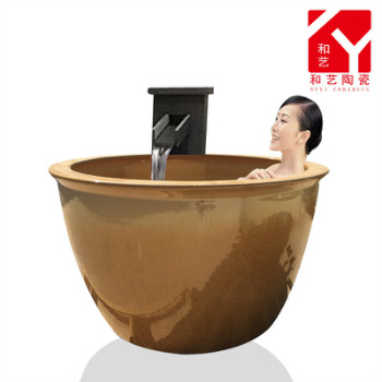 陶瓷泡澡缸厂家定做温泉大缸洗浴泡澡陶瓷缸1/1.2