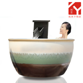 一二的水缸水缸一米三直径一米大浴缸壶凤吕大缸洗浴中心泡澡大缸