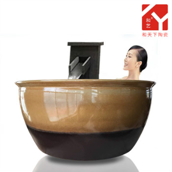 日式泡澡缸家用陶瓷泡汤缸浴缸一米二缸极乐汤风吕缸洗浴大缸厂家