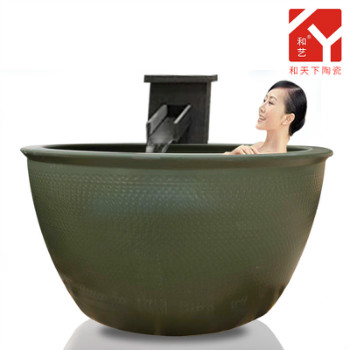 人财两旺风水缸 磁风水缸陶瓷 风水缸价格 日式恒温浴缸热水器