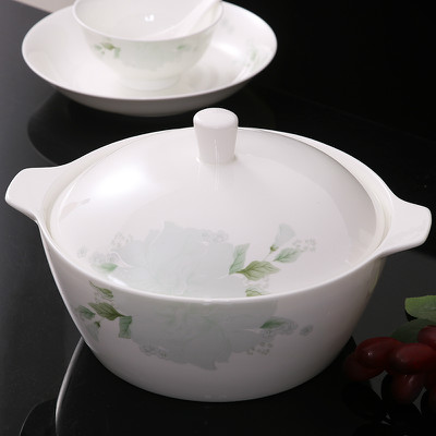 碗碟套装 家用欧式景德镇陶瓷餐具简约碗筷骨瓷餐具套装碗盘组合