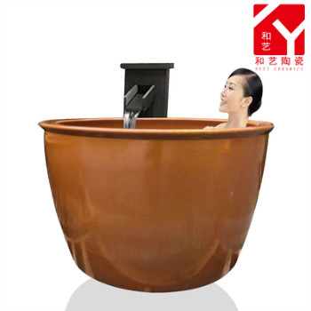 庭院风水大缸 景德镇浴缸陶瓷 日式坐式浴缸 浴缸泡澡 日本智能浴缸