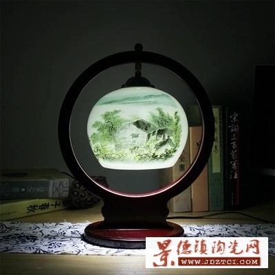 中国风暖光灯饰结婚陶瓷台灯卧室床头