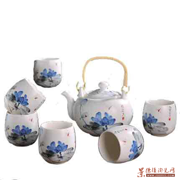礼盒装茶具套装家用 景德镇陶瓷功夫茶杯茶壶大容量茶盘整套茶具