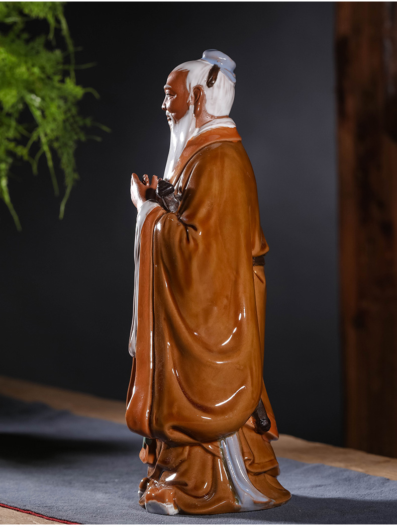 景德镇圣人孔子陶瓷中国风可定制雕塑瓷家居摆设