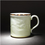 彩绘景德镇陶瓷办公室茶杯 青瓷茶具茶杯水杯 茶具青花茶杯