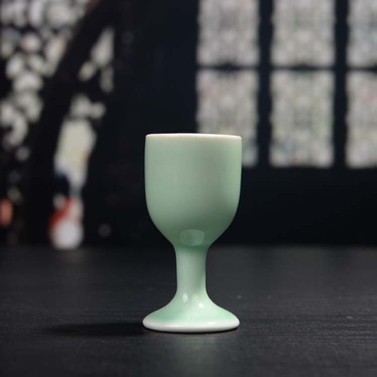 家用仿古中式小酒盅 创意陶瓷酒具复古小酒杯 老式传统婚庆酒具