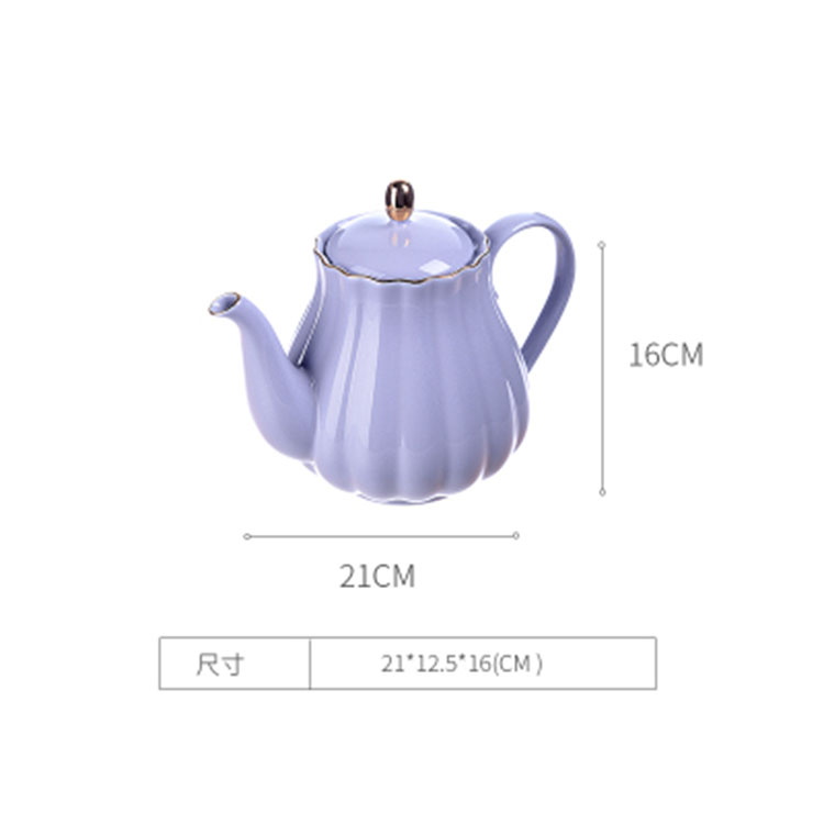 咖啡壶高温泡茶壶过滤冷水壶骨质瓷咖啡壶家用咖啡壶瓷器