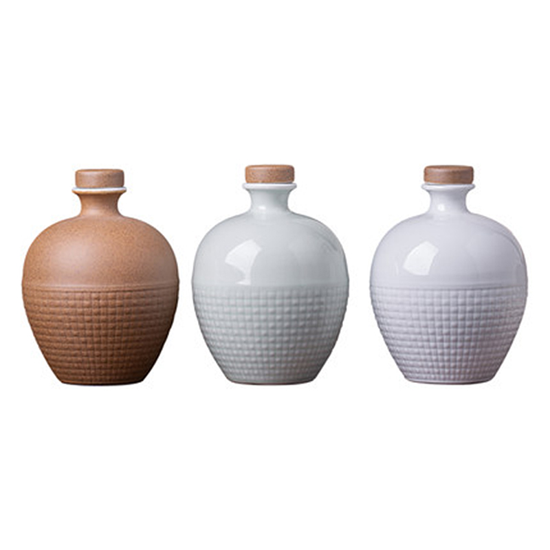 酒壶古风中式陶瓷酒瓶 日式小酒罐子装饰密封酒瓶 酒厂通用陶瓷空瓶