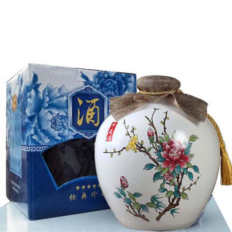 韩式空瓶陶瓷 家用白酒密封酒坛 仿古装饰5斤10斤装酒坛子