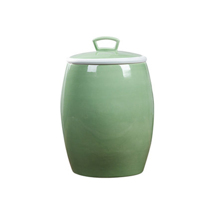 米缸陶瓷带盖 大号米桶家用50斤装储米箱 密封防虫水缸杂粮桶