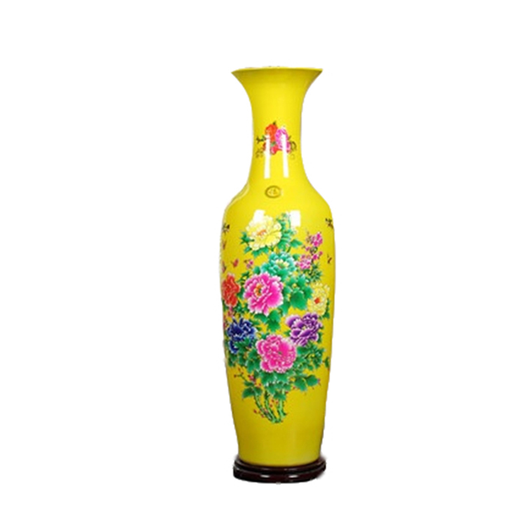 景德镇陶瓷落地大花瓶 现代客厅卧室花瓶装饰摆件