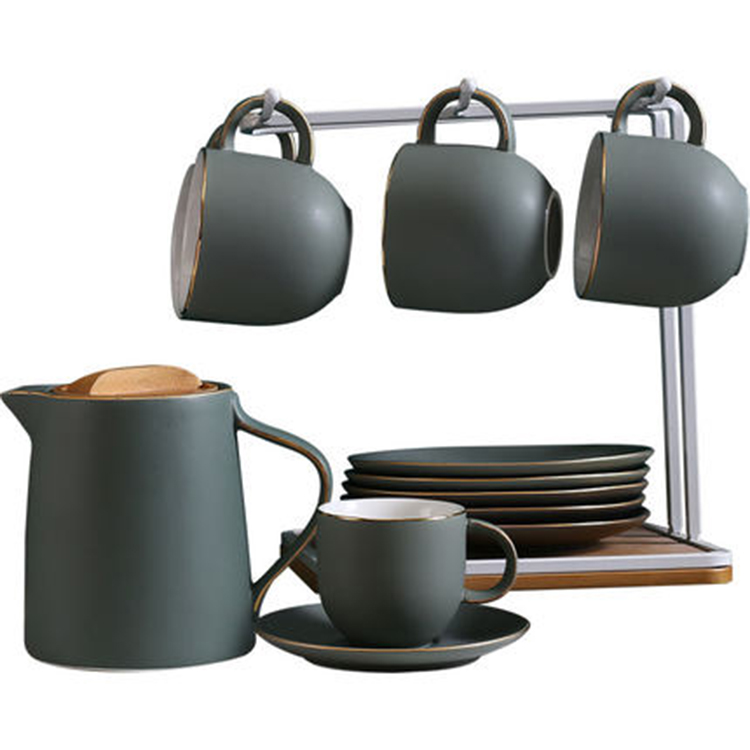 创意禅意功夫茶具套装 日式家用简约茶具 办公茶壶茶杯