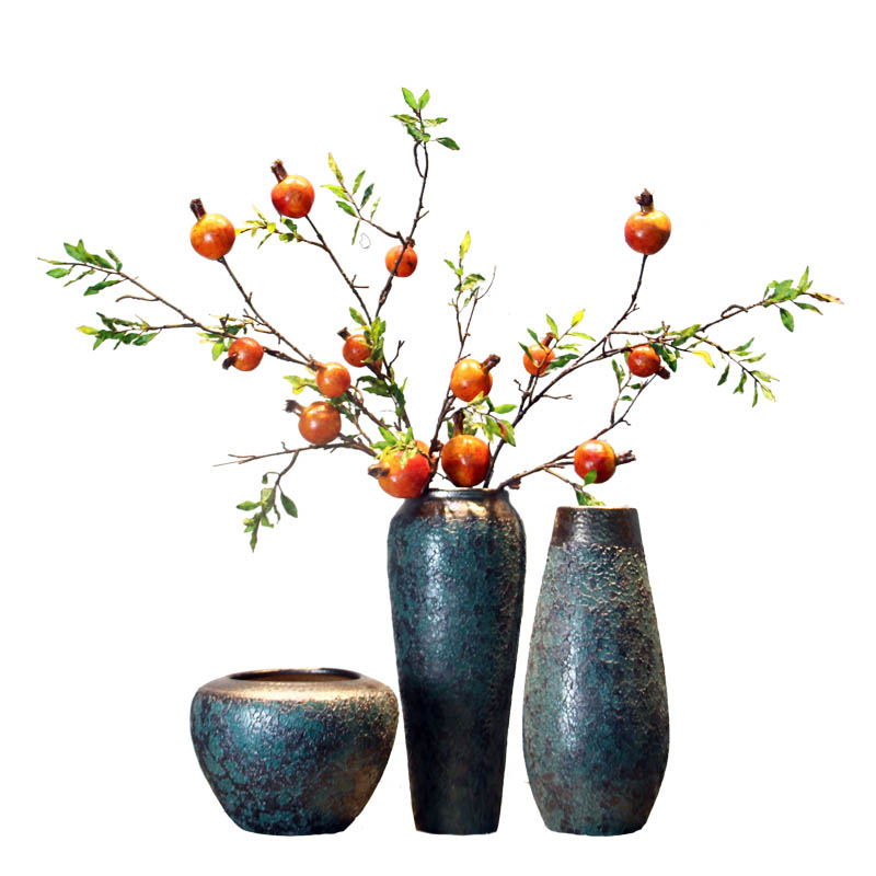 景德镇陶瓷干花花瓶 家用日式装饰品摆件客厅家居创意饰品