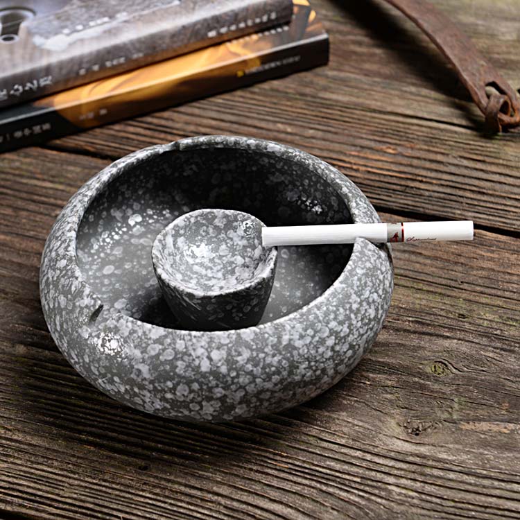 陶瓷烟灰缸 创意新中欧式个性摆件 定做家用办公室潮流烟灰缸用品