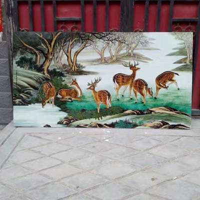景德镇手绘青花瓷板画