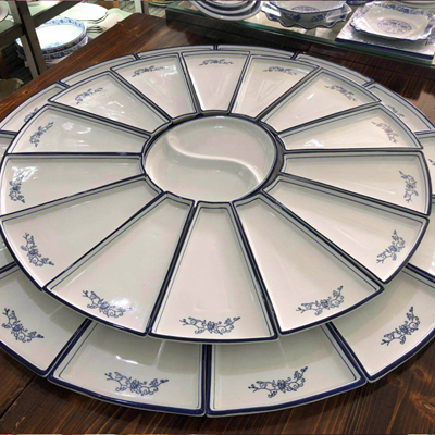 景德镇陶瓷海鲜大盘子一1m1.2米60公分80厘米直径大圆盘生产厂家
