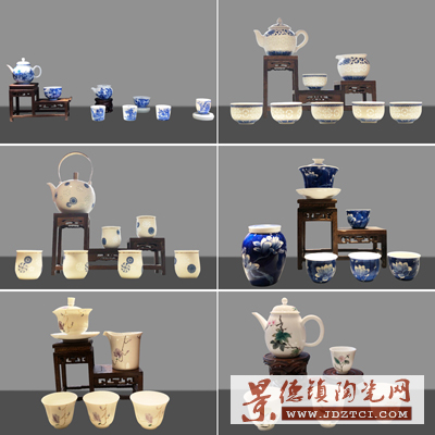 功夫茶具套装 茶杯家用简约 陶瓷泡茶器 盖碗套装茶具礼品定制
