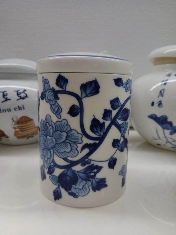 陶瓷景德镇生产加工厂家茶叶罐1斤青花陶瓷密封罐