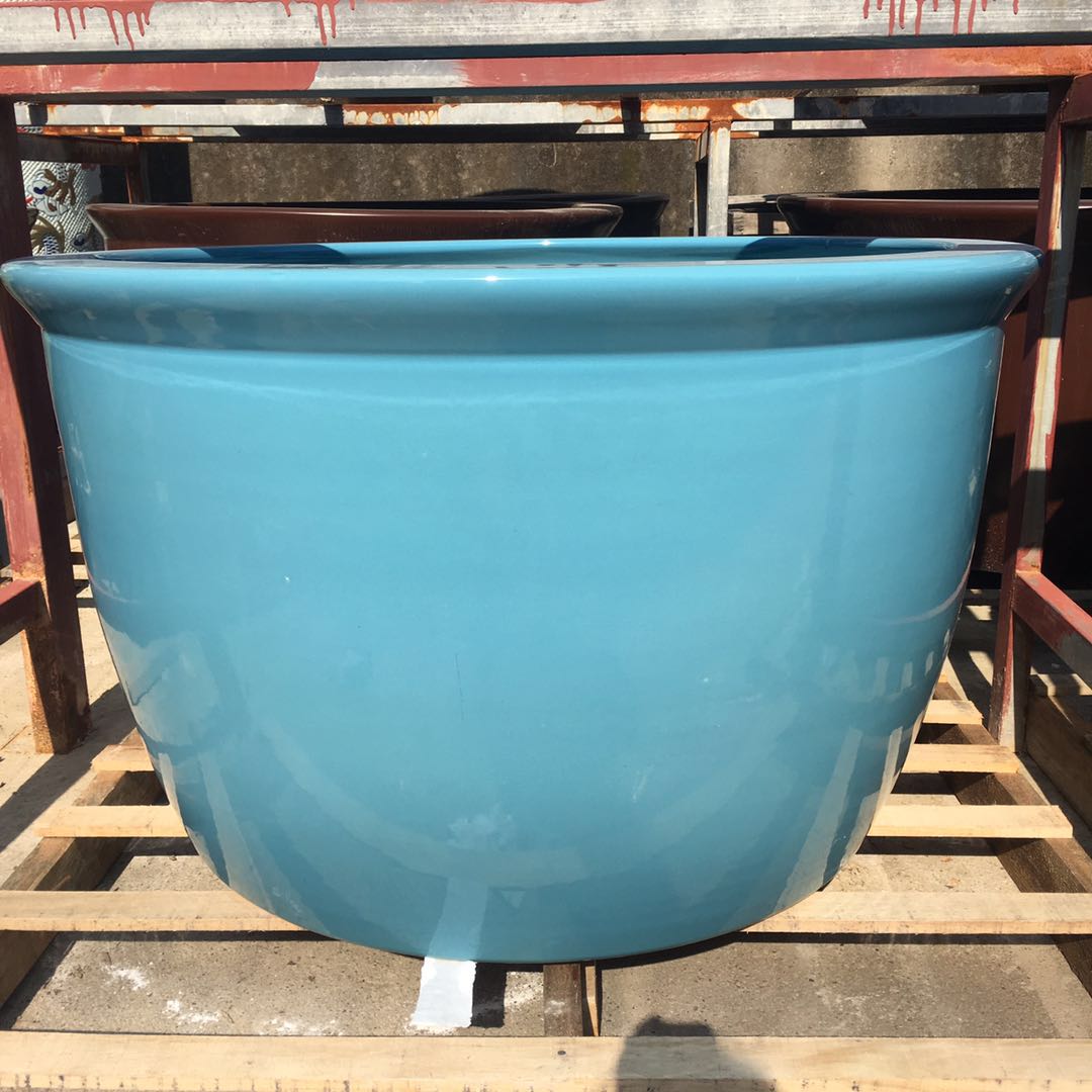 景德镇陶瓷生产厂家专门制造泡澡缸圆形1米大缸