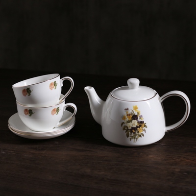 欧式骨瓷咖啡杯套装 下午茶茶具 创意陶瓷英式红茶杯碟套装