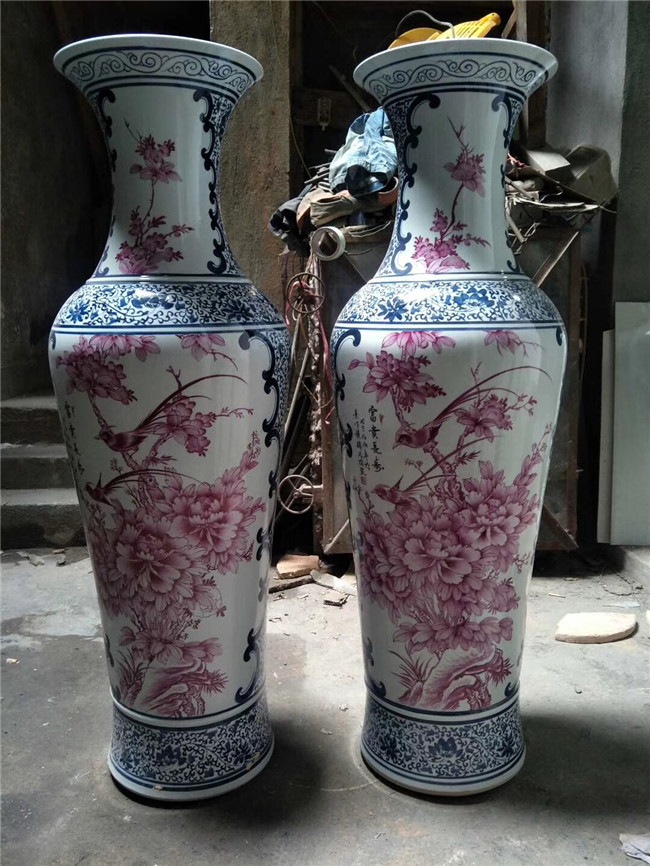 景德镇陶瓷器花瓶大师手绘喜上眉梢图花瓶中式轻奢家居客厅装饰摆件饰品厂家