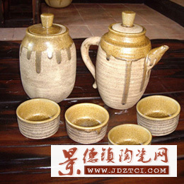 彦窑 手工拉坯釉色工艺 6头茶具