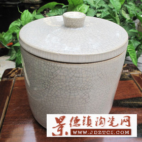 彦窑 手工拉坯釉色工艺 茶叶罐