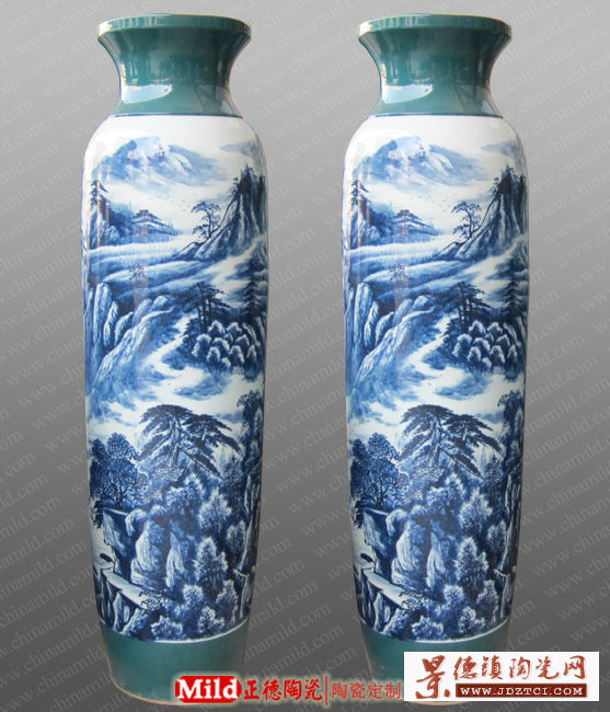 中式大花瓶，仿古大花瓶，景德镇大花瓶