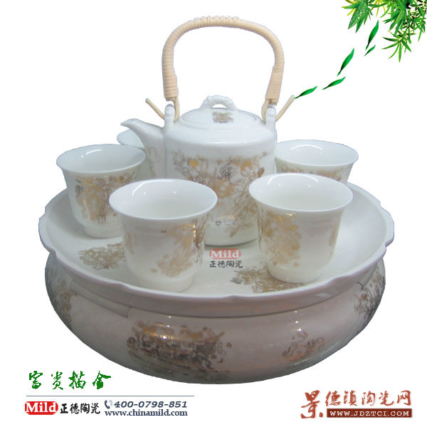 供应陶瓷茶具厂家 景德镇陶瓷茶具 优质陶瓷茶具