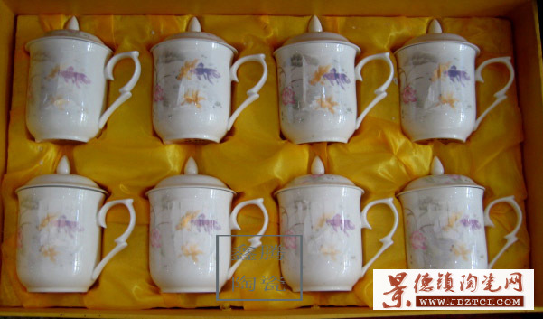 供应陶瓷茶杯 陶瓷中国红茶杯 陶瓷礼品茶杯
