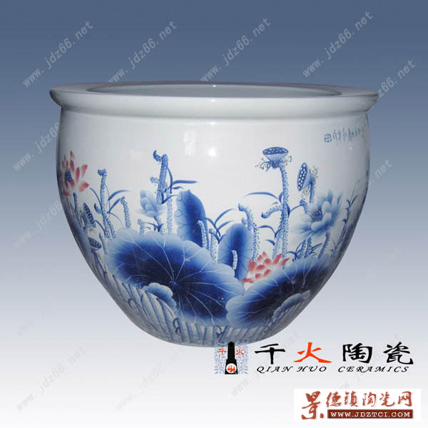 景德镇陶瓷洗澡缸厂家 厂家供应陶瓷摆件缸