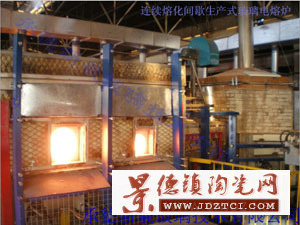 设计建造连续熔化间歇式玻璃电熔炉