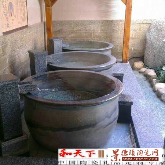 日本流行泡澡大缸 陶瓷养生颜色釉洗浴泡澡缸