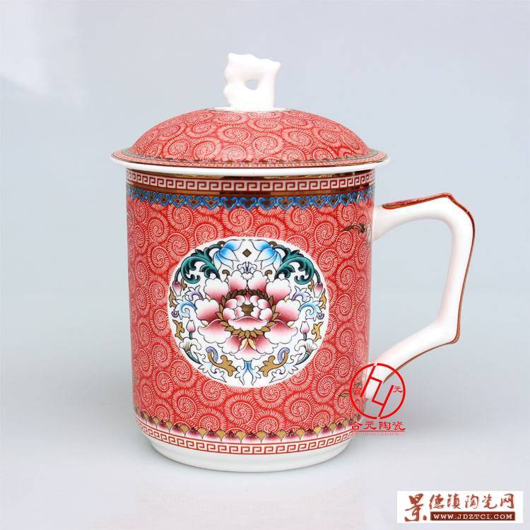 景德镇陶瓷茶杯定制 骨质瓷陶瓷茶杯