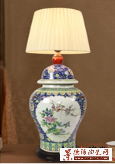 陶瓷灯柱 景德镇专业定制大型陶瓷灯具