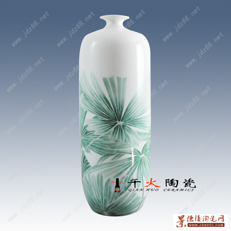 景德镇陶瓷花瓶摆件生产厂家 高档陶瓷摆件花瓶价格