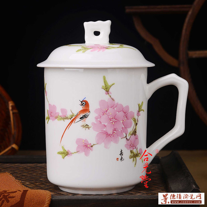 景德镇陶瓷茶杯定做 陶瓷茶杯礼品