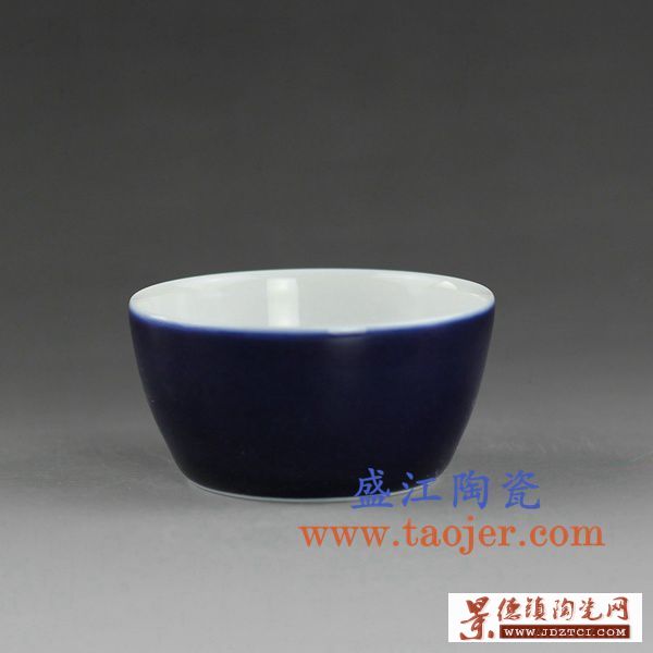景德镇陶瓷单色釉茶具 高温颜色釉茶杯小碗 品茶杯特价批发