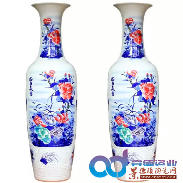 陶瓷大花瓶  瓷器装饰花瓶