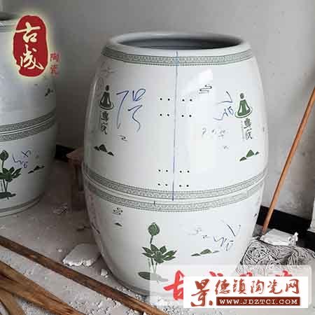 圣菲活瓷能量养生瓮 纯手工陶瓷负离子保健发汗缸