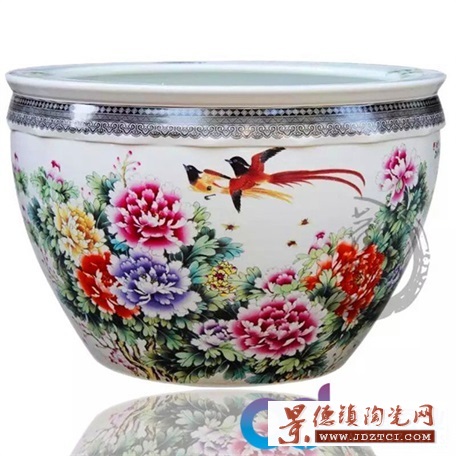 陶瓷鱼缸装饰品陶瓷大缸