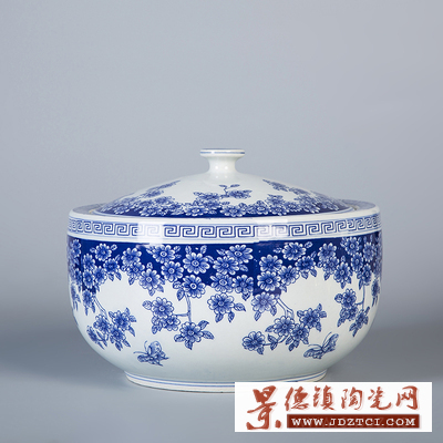 景德镇陶瓷米缸面桶20斤