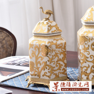 景德镇订做膏方瓷瓶密封储物陶瓷罐子中药陶瓷罐固元膏食品蜂蜜罐